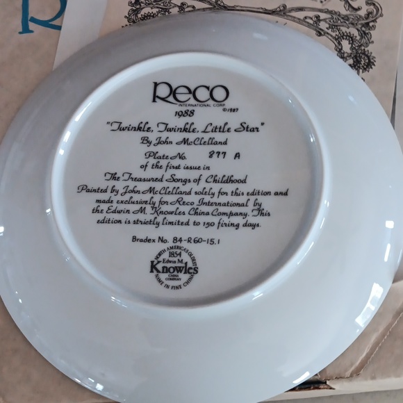 3 Vintage Collector's plates  "Treasured Song of Childhood by John McClellan" - Picture 6 of 6
